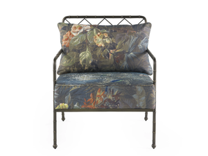 TEBE - Brass garden armchair with armrests _ ETRO Home Interiors